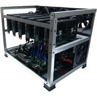 6 GPU Aluminum Open Air Mining Rig Case Ethereum Zcash Bitcoin Monero